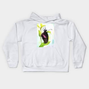 Butterfly 6 Watercolour Painting Kids Hoodie